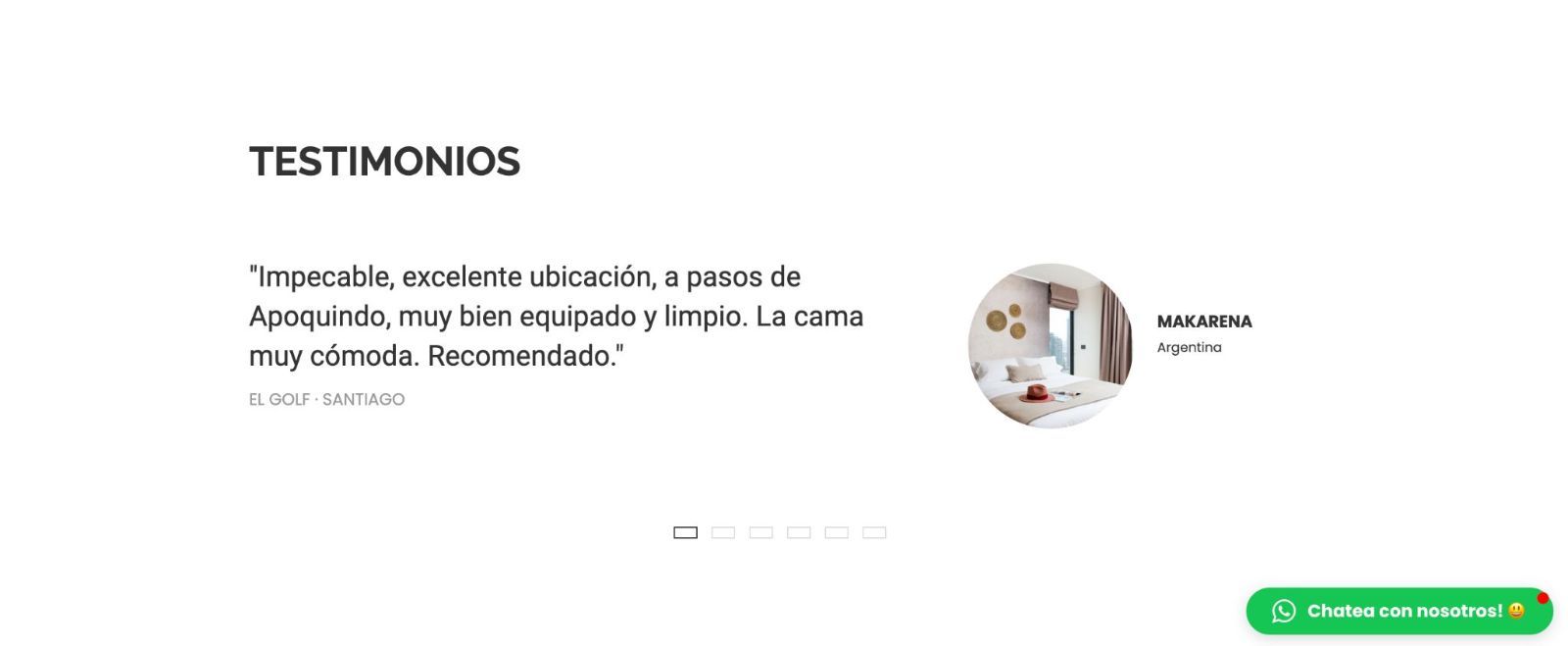 Testimonios web